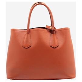 Prada-Bolso 2way piel saffiano naranja-Naranja