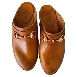 Gucci KAMEL-HORSEBIT-CLOGS EU37 Karamell
