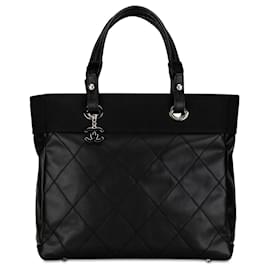 Chanel-Chanel Black Large Paris Biarritz Tote-Black