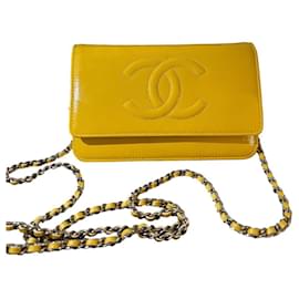 Chanel-Handbags-Yellow,Mustard
