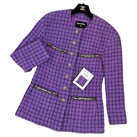 Chanel-New 2022 Spring Ad Campaign Tweed Jacket-Purple