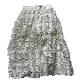 Maje Jardin Rock weiß Polyester Weiß