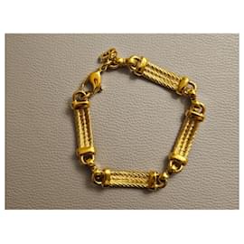 Christian Dior-CHRISTIAN DIOR Gold plated Vintage bracelet 1980-Golden