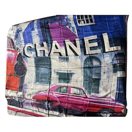 Chanel-Seidentücher-Mehrfarben