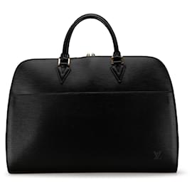 Louis Vuitton-Louis Vuitton Black Epi Sorbonne-Noir