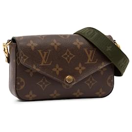 Louis Vuitton-Louis Vuitton Monogramme Marron Felicie Strap And Go-Marron