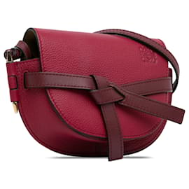 Loewe-LOEWE Red Mini Leather Gate Bag-Red