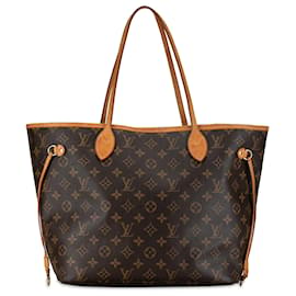 Louis Vuitton-Louis Vuitton Brown Monogram Neverfull MM-Brown