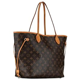 Louis Vuitton-Louis Vuitton Brown Monogram Neverfull MM-Brown