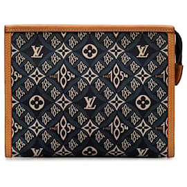 Louis Vuitton-Louis Vuitton Monogramme Bleu Depuis 1854 Trousse de Toilette 26-Bleu