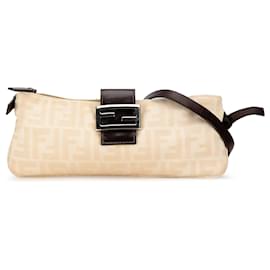 Fendi-Borsa a tracolla in tela Fendi marrone Zucca-Marrone,Beige