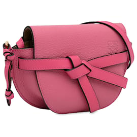 Loewe-LOEWE Pink Mini Gate Crossbody Bag-Pink