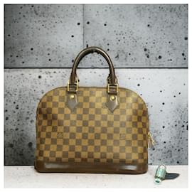 Louis Vuitton-Damier Ebene Louis Vuitton Alma PM-Brown