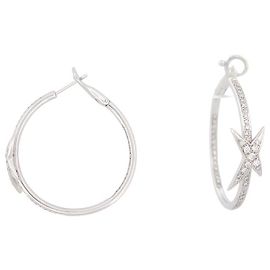 PENDIENTES MAUBOUSSIN CRIOLAS MIS MATIZES PARA TI ORO BLANCO 18k diamantes Plata