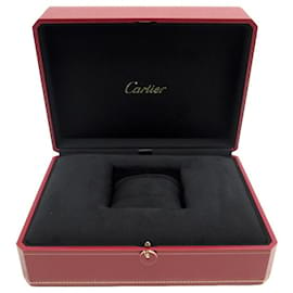 Cartier-NUEVA CAJA PARA RELOJES CARTIER GM CROO000386 CON COMPARTIMENTO PARA JOYAS CAJA PARA RELOJES-Roja