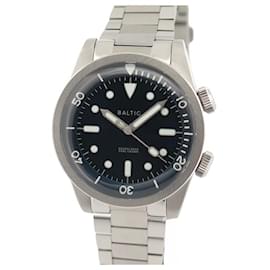 Autre Marque-NEUF MONTRE BALTIC AQUASCAPHE DUAL CRAWN AUTOMATIQUE 39 MM ACIER NEW WATCH-Argenté