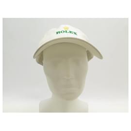 Rolex-NEW ROLEX ROLAND GARROS MICRO FIBER CAP WHITE AND GREEN WHITE NEW GREEN CAP-White