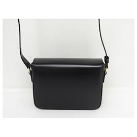 Céline-NEUE CELINE TRIOMPHE JUGEND-HANDTASCHE 188423 IN SCHWARZEM LEDER-GELDBÖRSE CROSSBODY-Schwarz