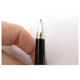 Montblanc-MONTBLANC MEISTERSTUCK PENNA SOLITAIRE 05833 PENNA ROLLER IN CARBONIO E ACCIAIO-Argento