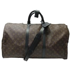 Louis Vuitton-NEUE LOUIS VUITTON KEEPALL 55 BANDOULIERE-TASCHE M56714 MONOGRAMM-REISETASCHE-Braun