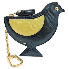 Louis Vuitton-NEW LOUIS VUITTON OISEAU COIN PURSE MONOGRAM VARNISHED LEATHER M91405 PURSE-Other