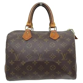 Louis Vuitton-VINTAGE LOUIS VUITTON SPEEDY 25 HANDBAG MONOGRAM CANVAS M41109 HAND BAG-Brown