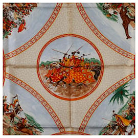 Hermès-Hermes Carre 90 Cavaliers Peuls Silk Scarf Canvas Scarf in Excellent condition-Other