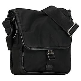 Prada-Prada Tessuto Crossbody Bag  Canvas Shoulder Bag in Good condition-Other