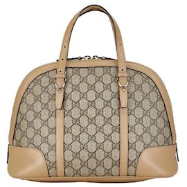 Gucci-Bolsa de lona Gucci GG Supreme Dome Bag 309617 em bom estado-Outro