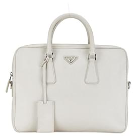 Prada-Prada Saffiano Work Bag  Leather Handbag 2VE368 in Good condition-Other