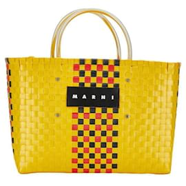 Marni-Marni Market Basket Bag Sac à main en plastique en bon état-Autre