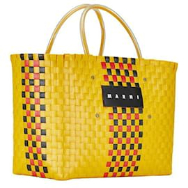 Marni-Marni Market Basket Bag Sac à main en plastique en bon état-Autre