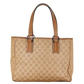 Gucci-Gucci GG Canvas Tote Bag Canvas Tote Bag 113017 in Good condition-Other