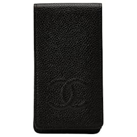 Chanel-Chanel CC Caviar Phone Case Cuir Autre en excellent état-Autre