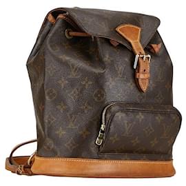 Louis Vuitton-Sac à dos en toile Louis Vuitton Monogram Montsouris MM M51136 en bon état-Autre