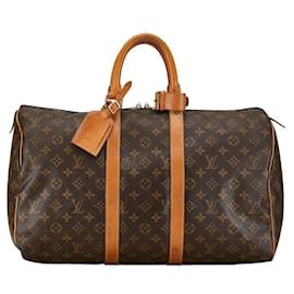 Louis Vuitton-Louis Vuitton Keepall 45 Bolsa de viagem de lona M41428 em bom estado-Outro