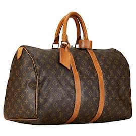 Louis Vuitton-Louis Vuitton Keepall 45 Bolsa de viagem de lona M41428 em bom estado-Outro