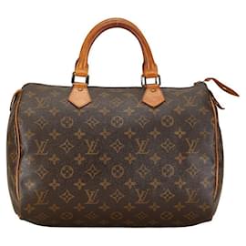 Louis Vuitton-Louis Vuitton Speedy 30 Canvas Handbag M41526 in Good condition-Other