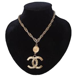 Chanel-Blendend und seltene Vintage-Chanel-Halskette aus den 90er Jahren.-Golden