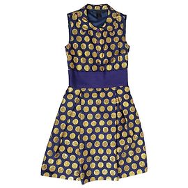 Marc by Marc Jacobs Vestido de bolinhas y2k da Marc Jacobs Dourado Roxo escuro