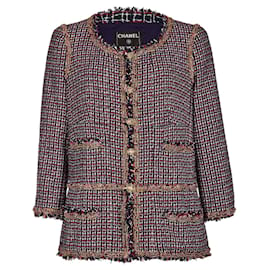 Chanel-Chaqueta de tweed icónica extremadamente rara-Multicolor