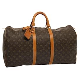 Louis Vuitton-LOUIS VUITTON Monogramm Keepall 55 Boston Tasche M41424 LV Auth yk12272-Monogramm