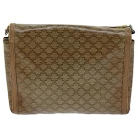 Céline-CELINE Borsa a tracolla in tela macadam Beige Auth bs14109-Beige