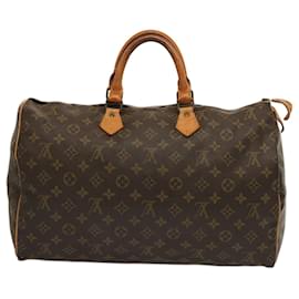 Louis Vuitton-LOUIS VUITTON Monogram Speedy 40 Hand Bag M41522 LV Auth 73839-Monogram