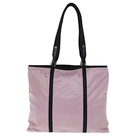 Prada-Bolso Tote PRADA Nylon Rosa Autenticación bs14170-Rosa