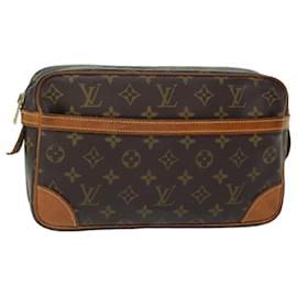 Louis Vuitton-Bolsa de embreagem LOUIS VUITTON Monogram Compiegne 28 M51845 LV Auth 74064-Monograma