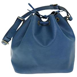 Louis Vuitton-Bolsa de ombro LOUIS VUITTON Epi Petit Noe Azul M44105 Autenticação de LV 74515-Azul