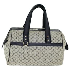 Louis Vuitton-LOUIS VUITTON Monogram Mini Josephine GM Borsa a mano Blu M92211 LV Auth 74533-Blu