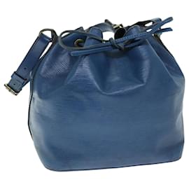 Louis Vuitton-Bolso de hombro LOUIS VUITTON Epi Petit Noe Azul M44105 LV Auth 74516-Azul