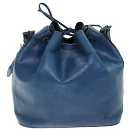 Louis Vuitton-LOUIS VUITTON Epi Petit Noe Umhängetasche Blau M44105 LV Auth 74516-Blau